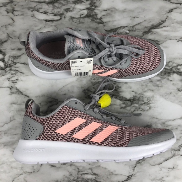 adidas cloudfoam gray and pink